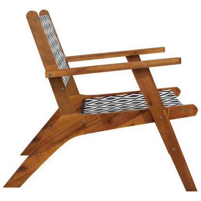 vidaXL Patio Chairs 2 pcs Solid Acacia Wood