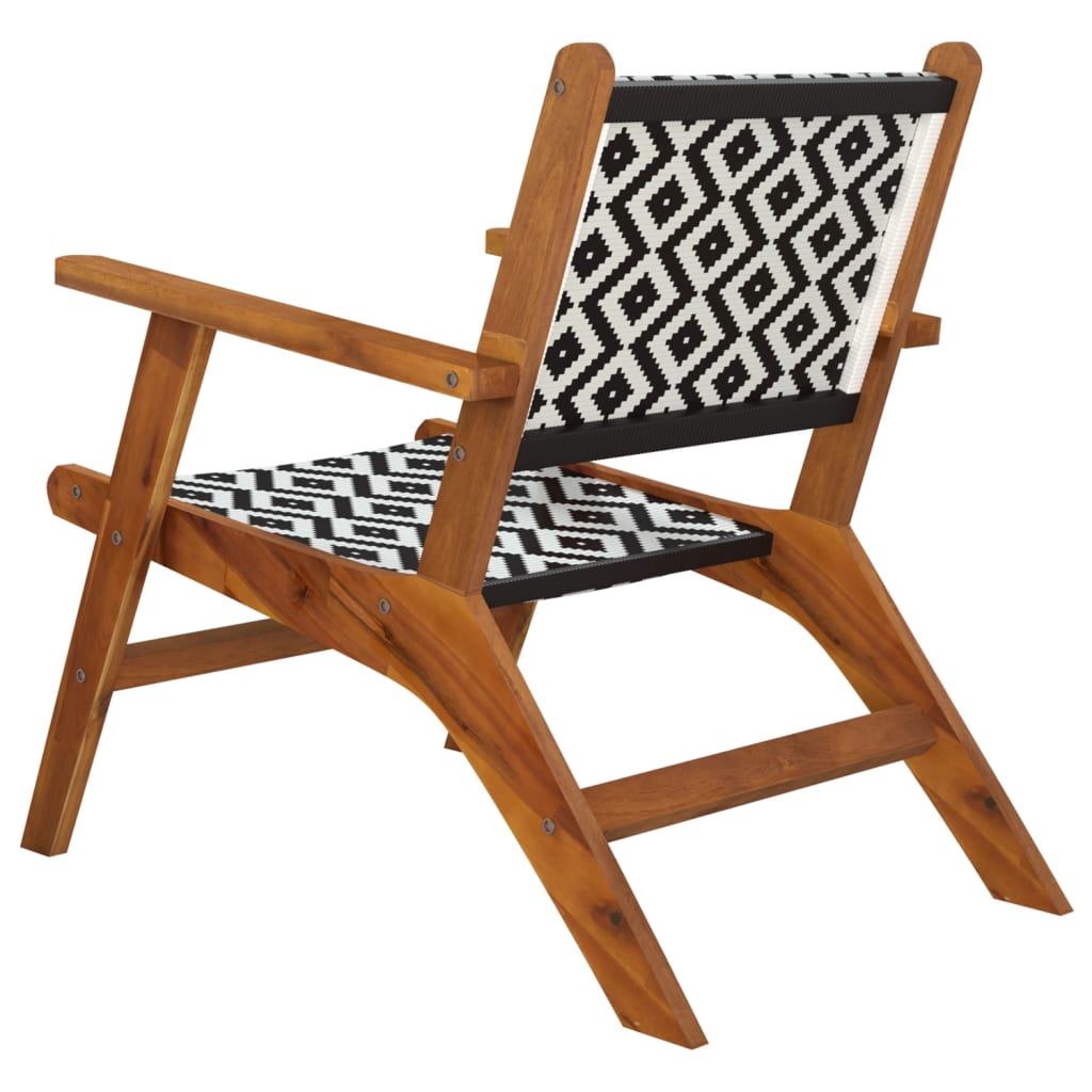 vidaXL Patio Chairs 2 pcs Solid Acacia Wood