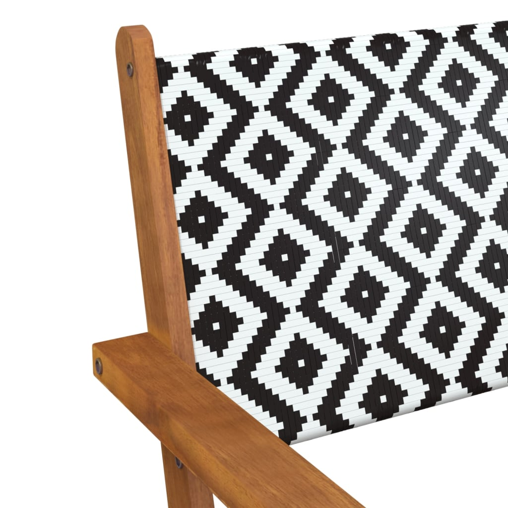 vidaXL Patio Chairs 2 pcs Solid Acacia Wood
