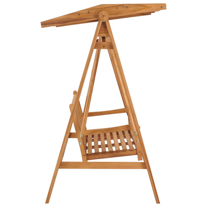 vidaXL Swing Bench 66.9" Solid Teak Wood