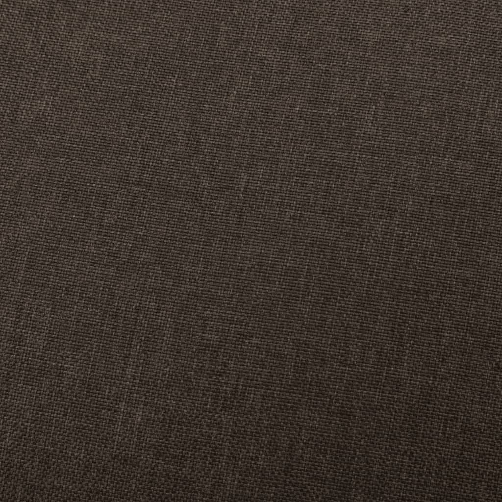 vidaXL Recliner Dark Brown Fabric