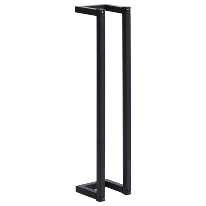 vidaXL Towel Rack Black 5"x5"x23.6" Iron