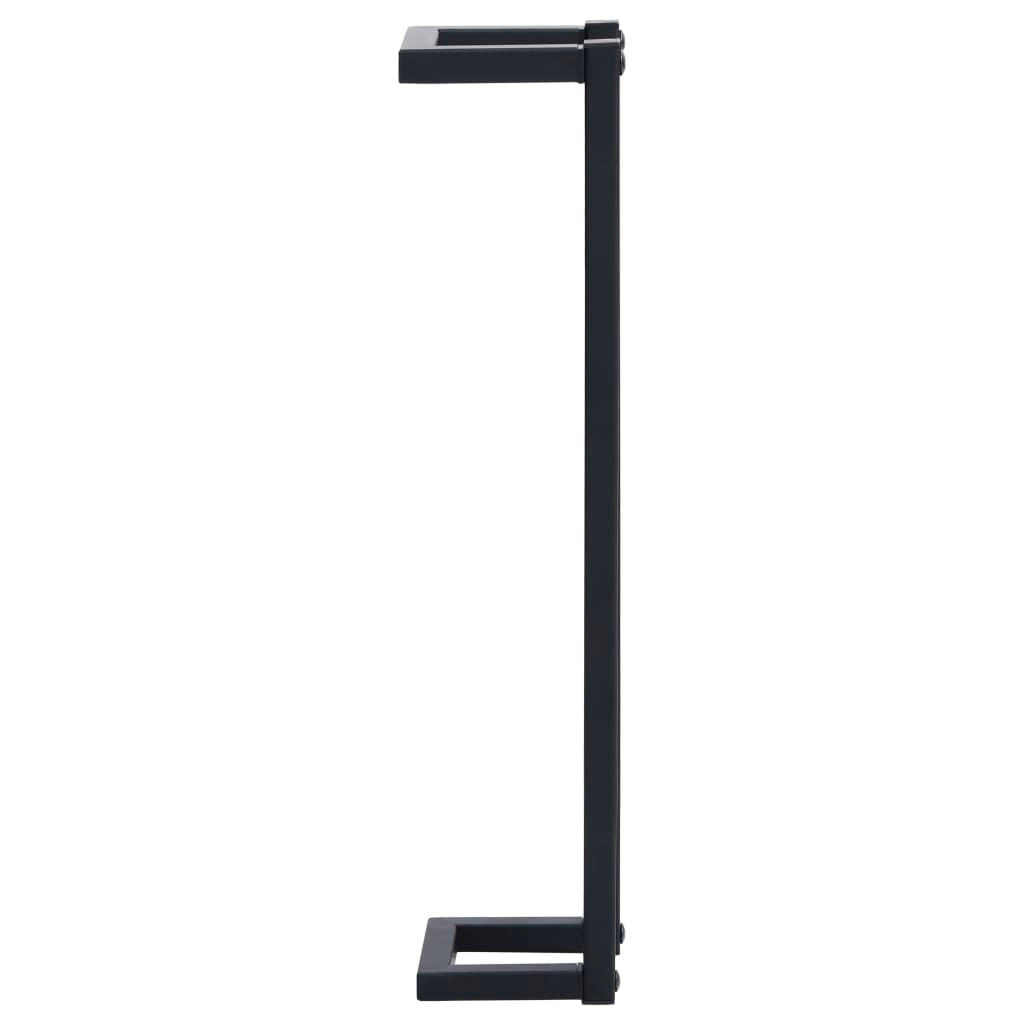vidaXL Towel Rack Black 5"x5"x23.6" Iron