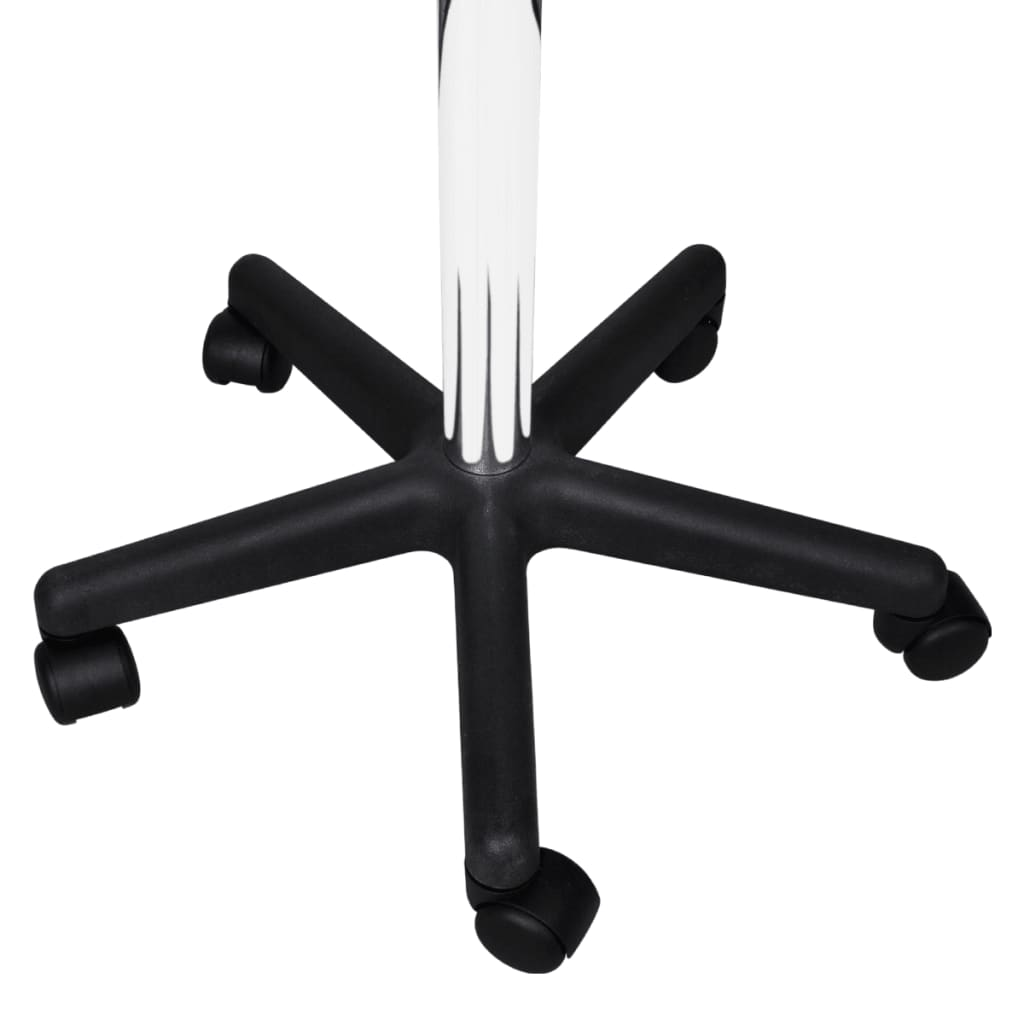 vidaXL Office Stool Red Faux Leather