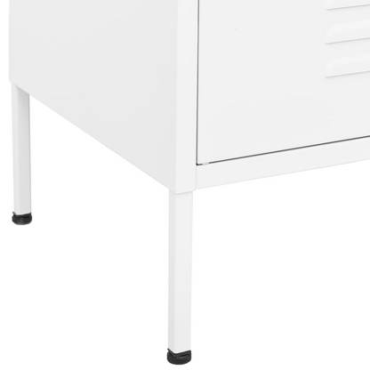 vidaXL Storage Cabinet White 31.5"x13.8"x40" Steel