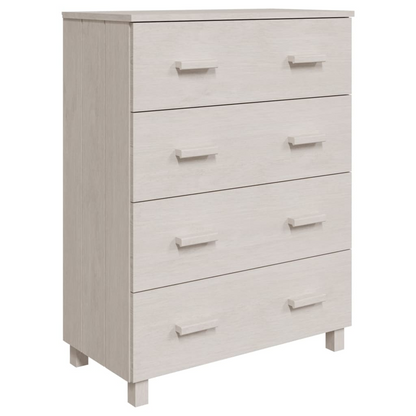vidaXL Sideboard HAMAR White 31.1"x15.7"x40.7" Solid Wood Pine
