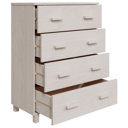 vidaXL Sideboard HAMAR White 31.1"x15.7"x40.7" Solid Wood Pine