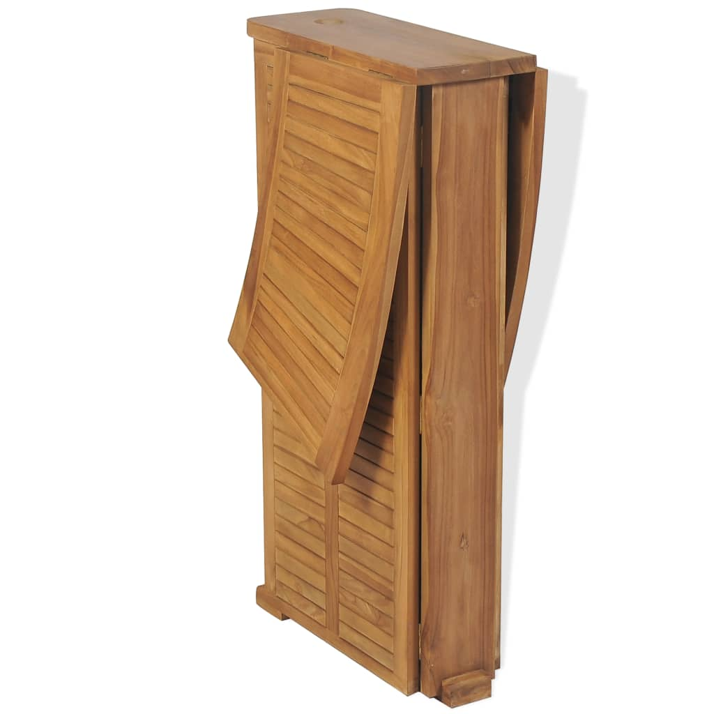 vidaXL Folding Bar Table 61"x20.9"x41.3" Solid Teak Wood