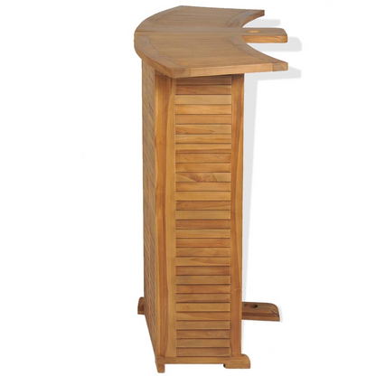 vidaXL Folding Bar Table 61"x20.9"x41.3" Solid Teak Wood