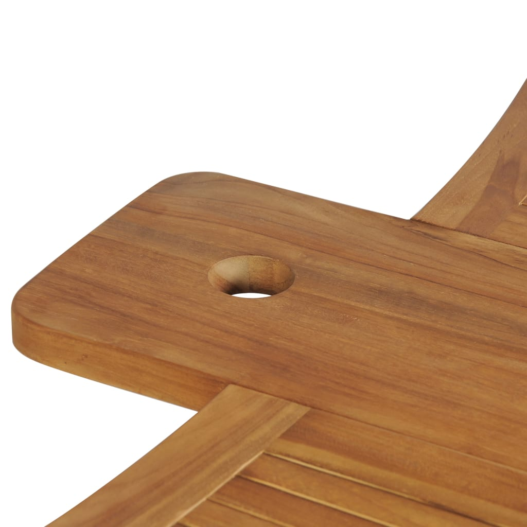 vidaXL Folding Bar Table 61"x20.9"x41.3" Solid Teak Wood