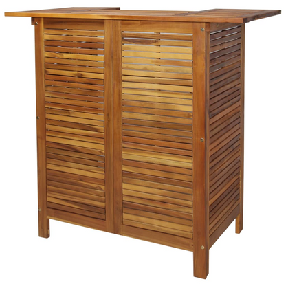 vidaXL Bar Table 43.3"x19.7"x41.3" Solid Acacia Wood