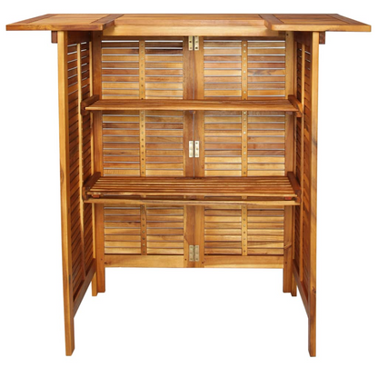vidaXL Bar Table 43.3"x19.7"x41.3" Solid Acacia Wood