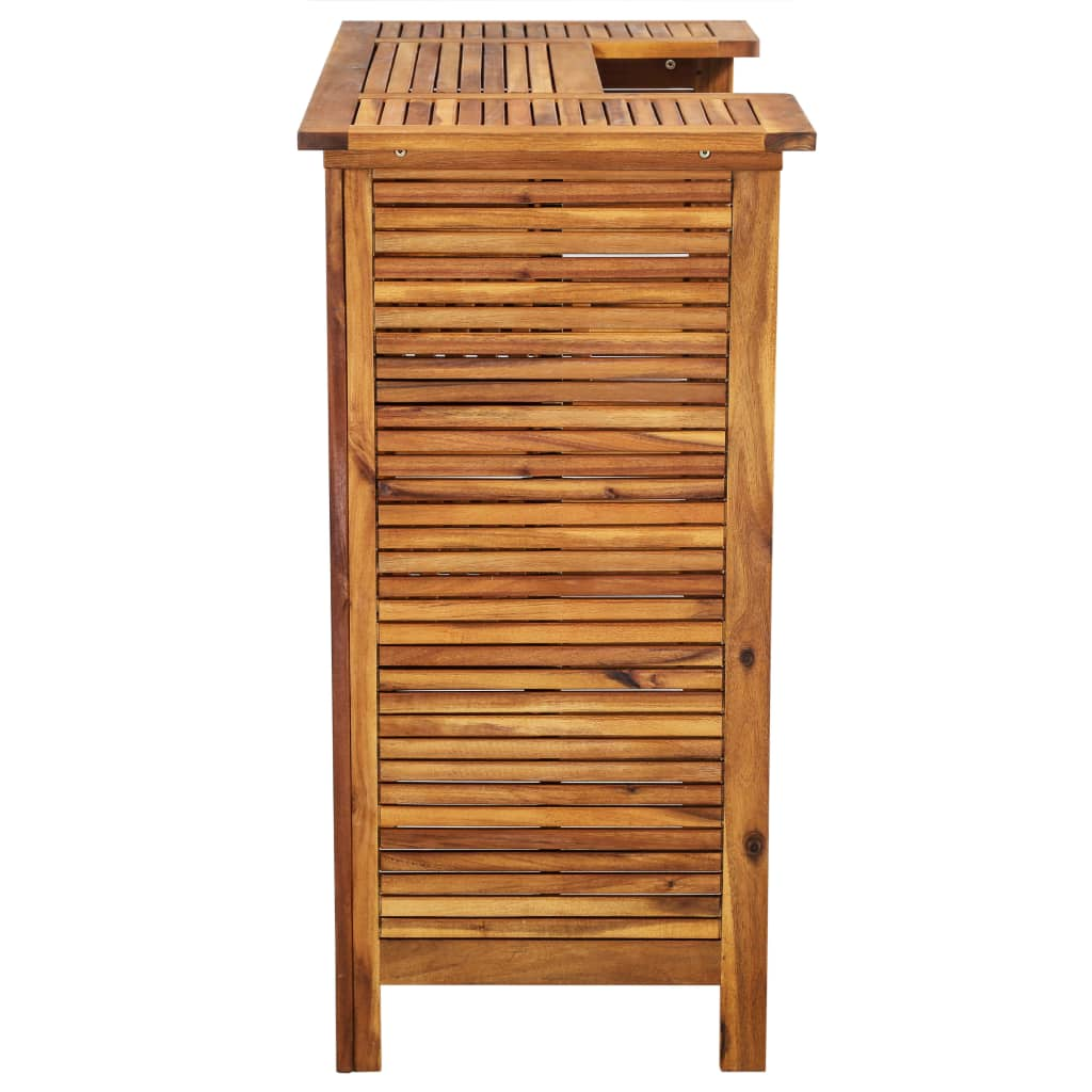 vidaXL Bar Table 43.3"x19.7"x41.3" Solid Acacia Wood