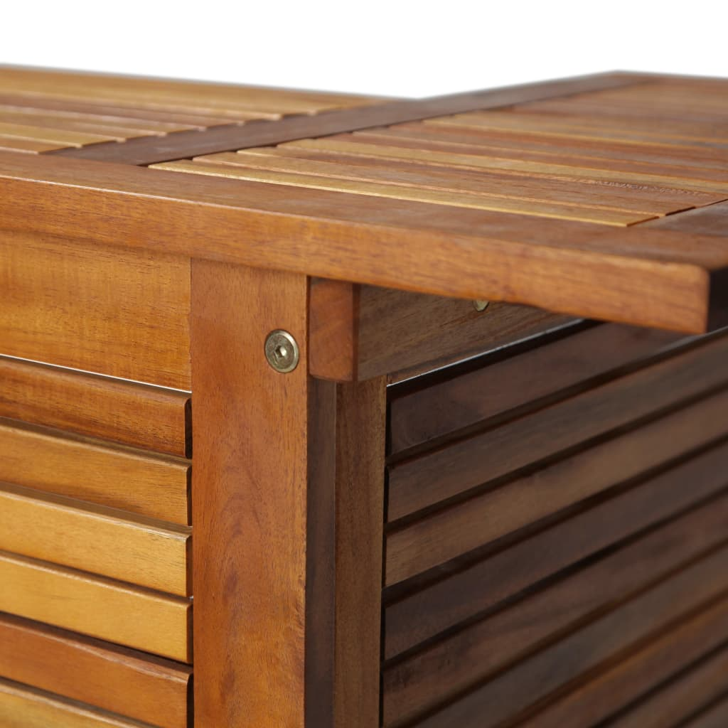 vidaXL Bar Table 43.3"x19.7"x41.3" Solid Acacia Wood