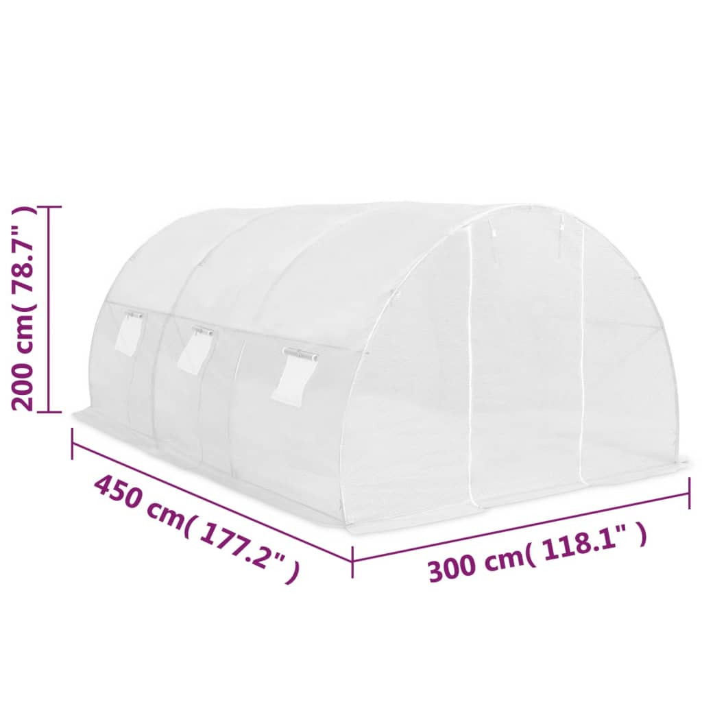 vidaXL Greenhouse145.3 ft² 177.2"x118.1"x78.7"