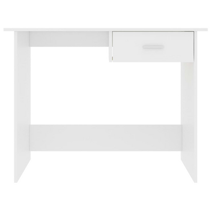 vidaXL Desk White 39.4"x19.7"x29.9" Engineered Wood