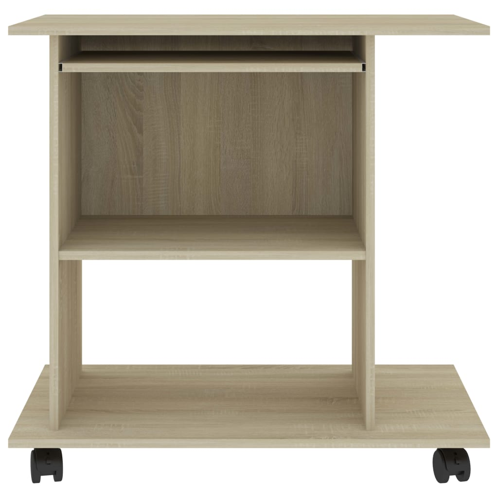 vidaXL Computer Desk Sonoma Oak 31.5"x19.7"x29.5" Engineered Wood