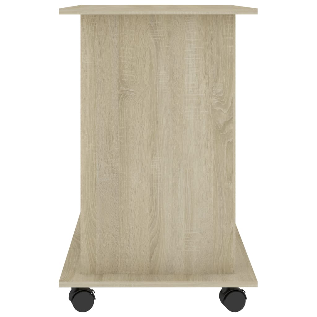 vidaXL Computer Desk Sonoma Oak 31.5"x19.7"x29.5" Engineered Wood