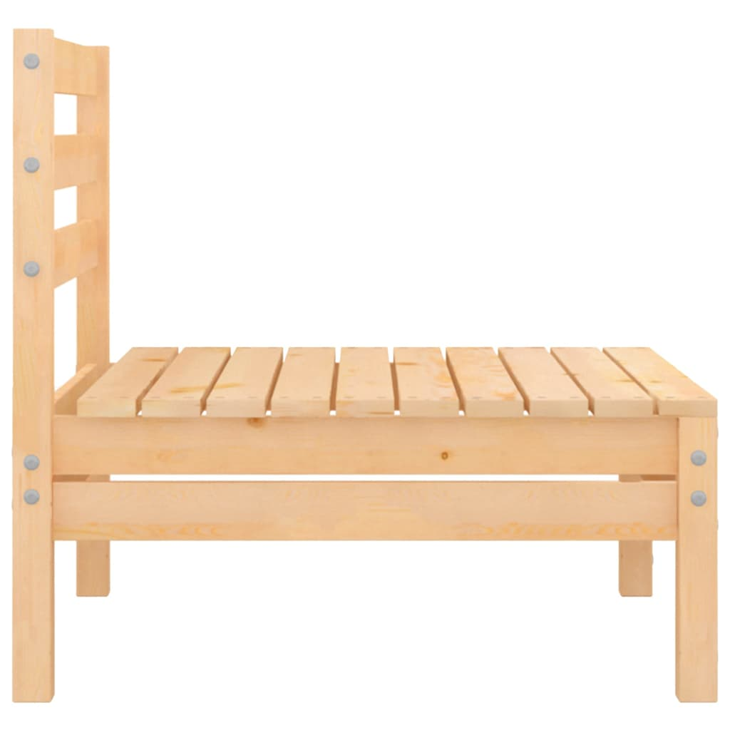 vidaXL Patio Middle Sofas 4 pcs Solid Pinewood