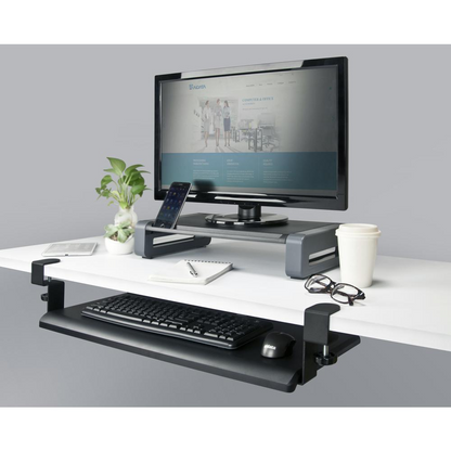 Desk-Clamp Keyboard Tray
