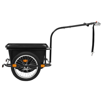vidaXL Bike Cargo Trailer Black 13.2 gal