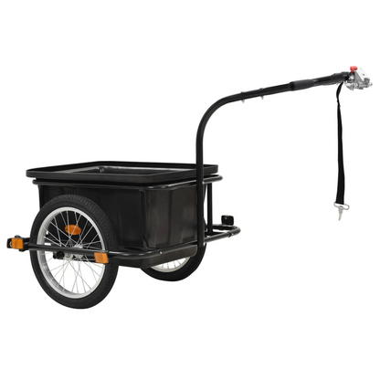 vidaXL Bike Cargo Trailer Black 13.2 gal