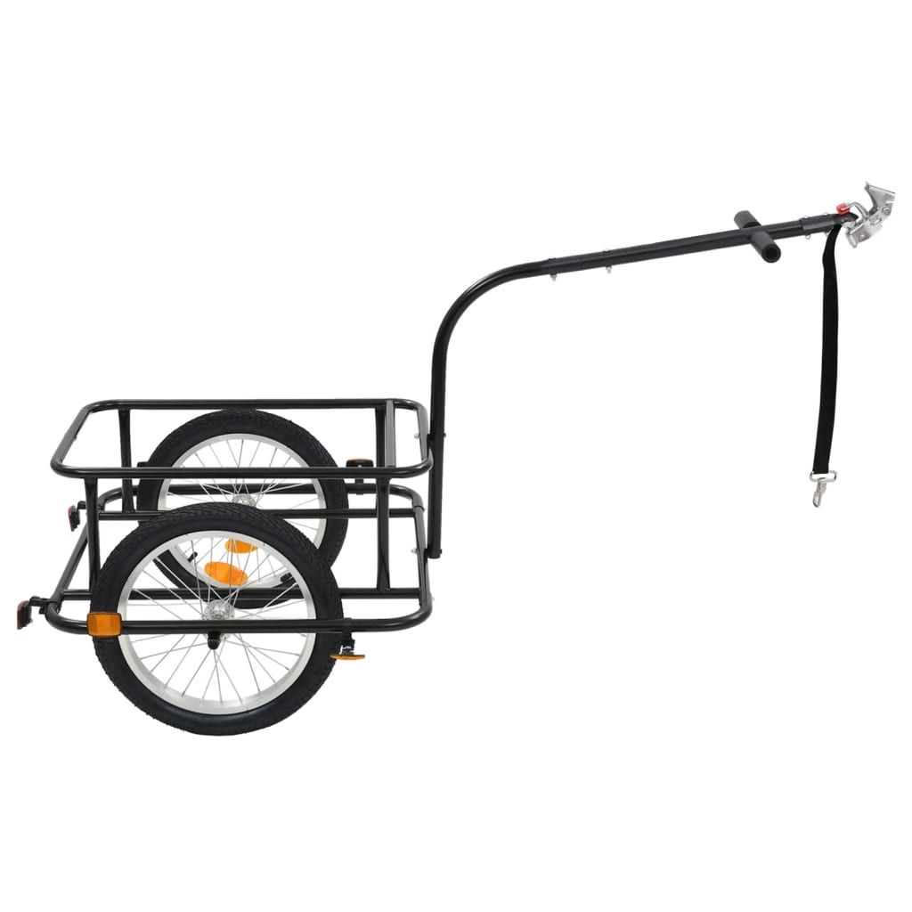 vidaXL Bike Cargo Trailer Black 13.2 gal
