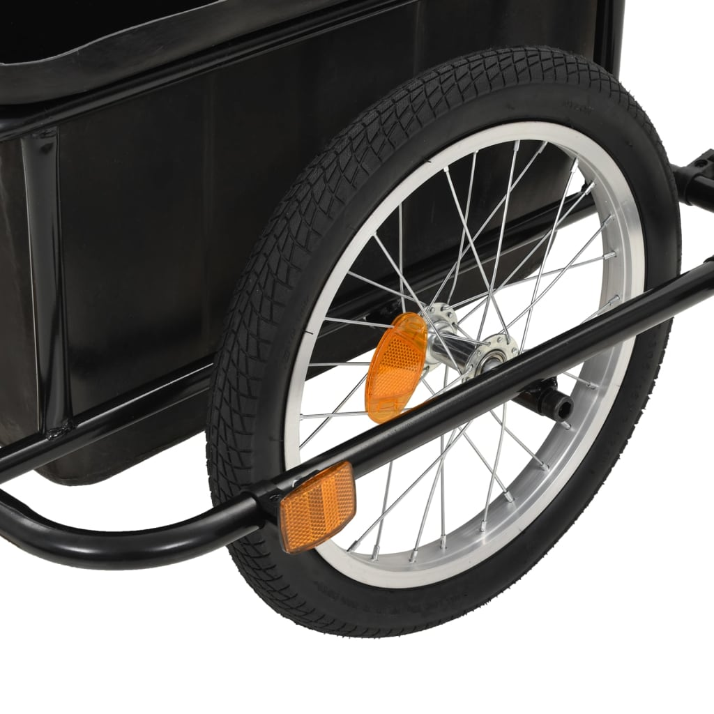 vidaXL Bike Cargo Trailer Black 13.2 gal