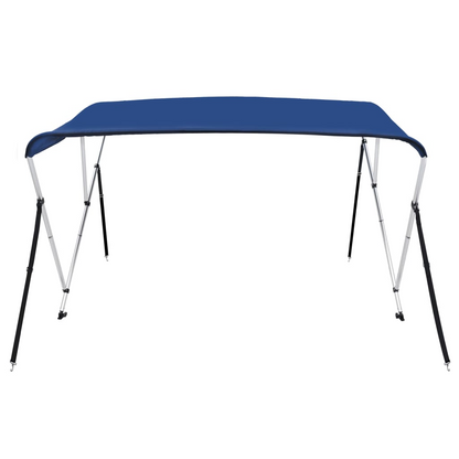 vidaXL 3 Bow Bimini Top Blue 72"x63"x53.9"