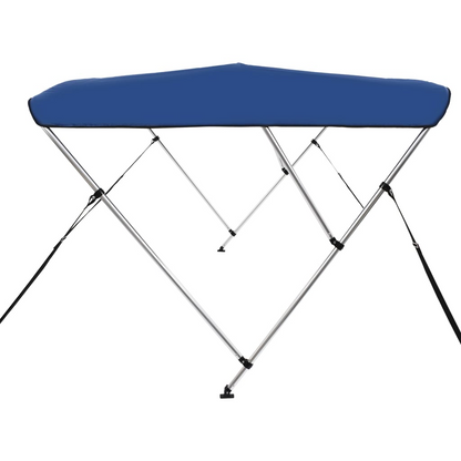 vidaXL 3 Bow Bimini Top Blue 72"x70.9"x53.9"