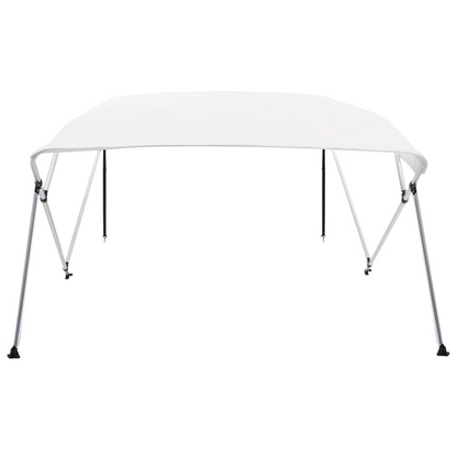 vidaXL 4 Bow Bimini Top White 95.7"x77.2"x53.9"