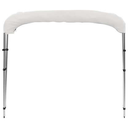 vidaXL 3 Bow Bimini Top White 72"x77.2"x53.9"