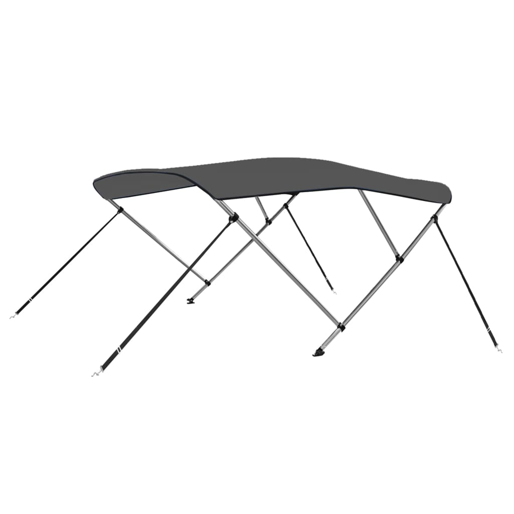 vidaXL 3 Bow Bimini Top Anthracite 72"x77.2"x53.9"