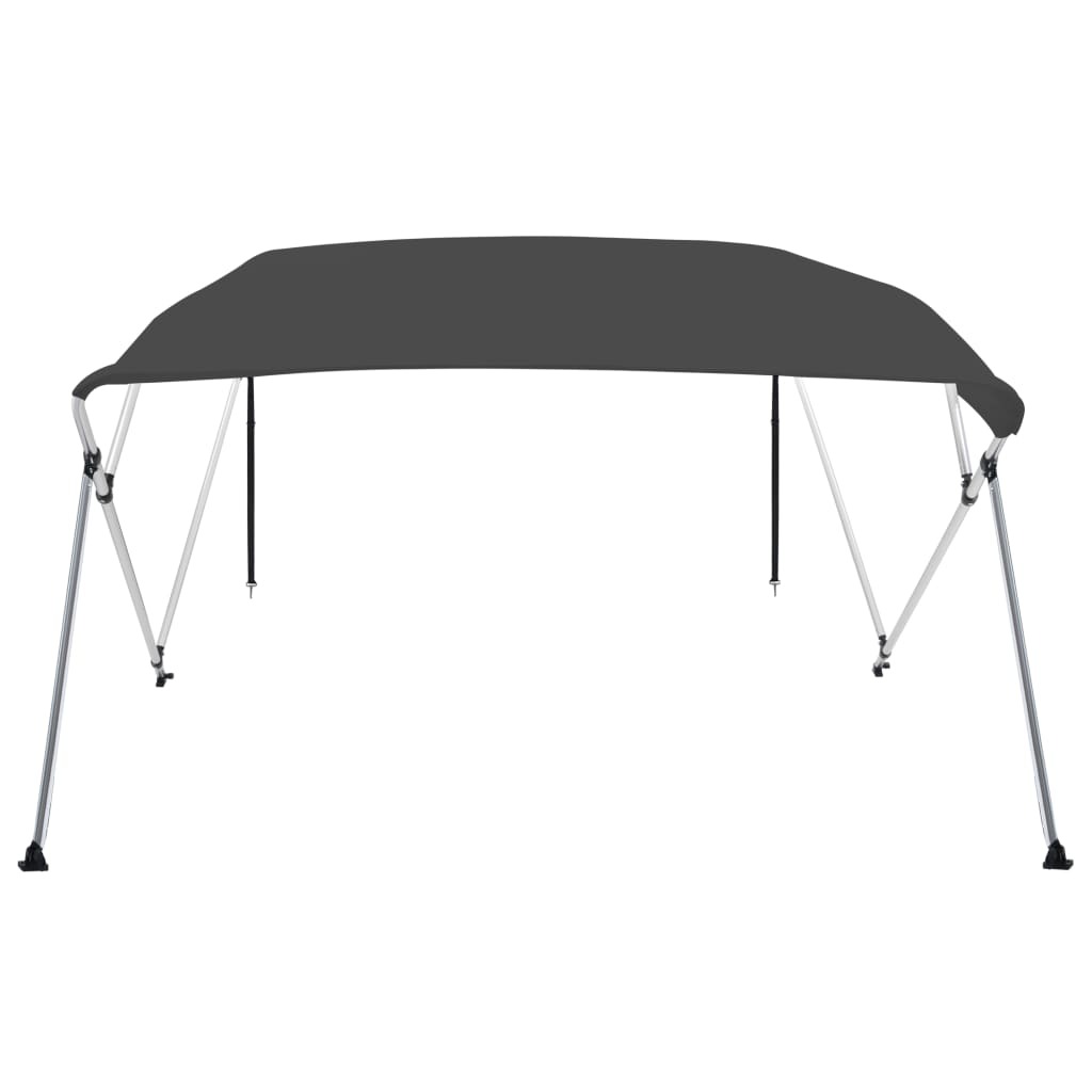vidaXL 4 Bow Bimini Top Anthracite 95.7"x82.7"x53.9"