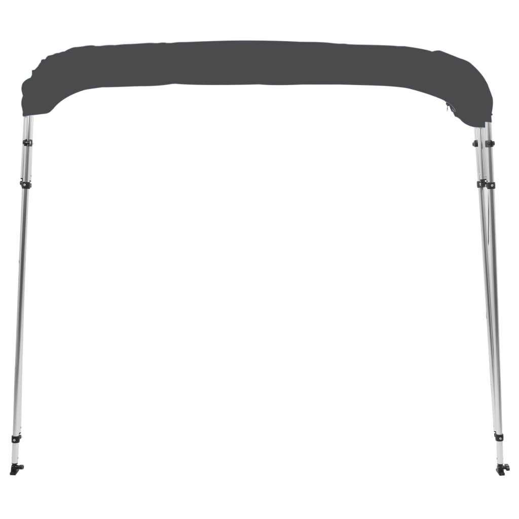 vidaXL 4 Bow Bimini Top Anthracite 95.7"x82.7"x53.9"