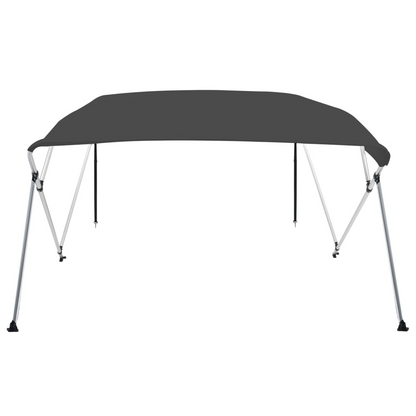 vidaXL 4 Bow Bimini Top Anthracite 95.7"x77.2"x53.9"