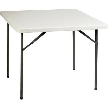 Lorell Banquet Folding Table - 29" Height x 36" Width x 36" Depth - Gray, Powder Coated - 1 Each