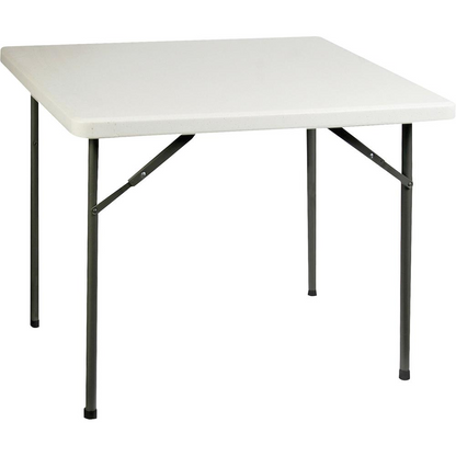 Lorell Banquet Folding Table - 29" Height x 36" Width x 36" Depth - Gray, Powder Coated - 1 Each