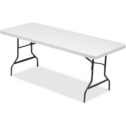 Lorell Rectangular Banquet Table - For - Table TopLight Gray Rectangle Top - Dark Gray Base x 72" Table Top Width x 30" Table Top Depth x 2" Table Top Thickness - 29" Height - Gray - 1 Each