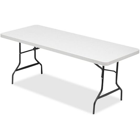 Lorell Rectangular Banquet Table - For - Table TopLight Gray Rectangle Top - Dark Gray Base x 72" Table Top Width x 30" Table Top Depth x 2" Table Top Thickness - 29" Height - Gray - 1 Each