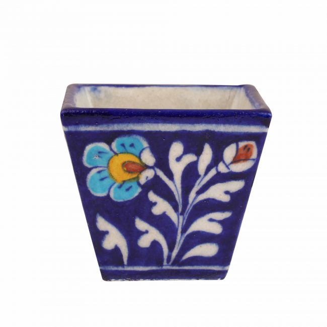 Handcrafted Multicolor Ceramic Square Planter