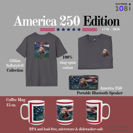 America 250 Edition T-Shirt | Soft Cotton Classic Fit Tee (Unisex)