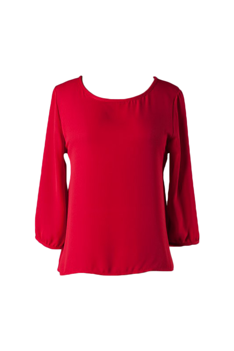 Gorgeous Red Back Bow Blouse