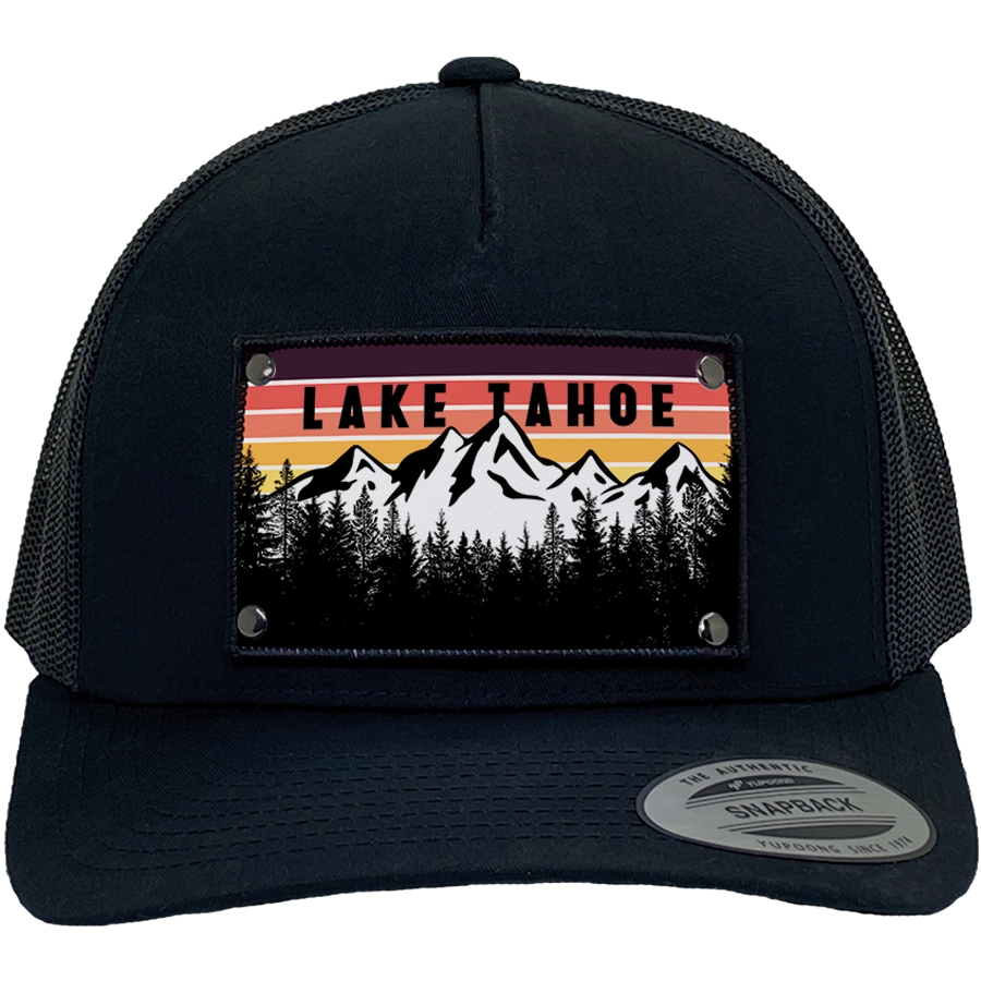 Lake Tahoe Mtn Sunset Purple YP6506 Black