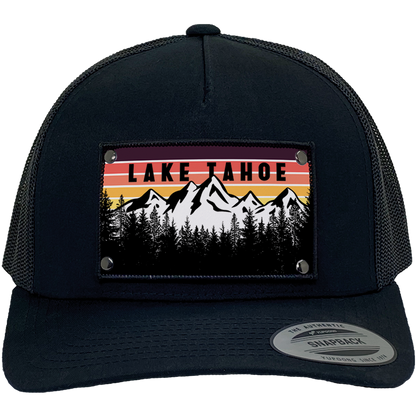 Lake Tahoe Mtn Sunset Purple YP6506 Black