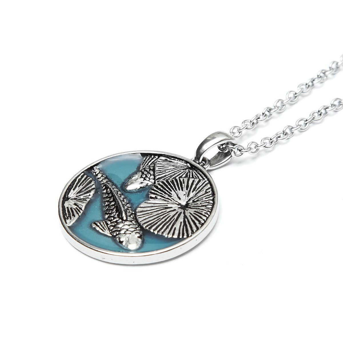 Controse Swimming Koi Fish Necklace