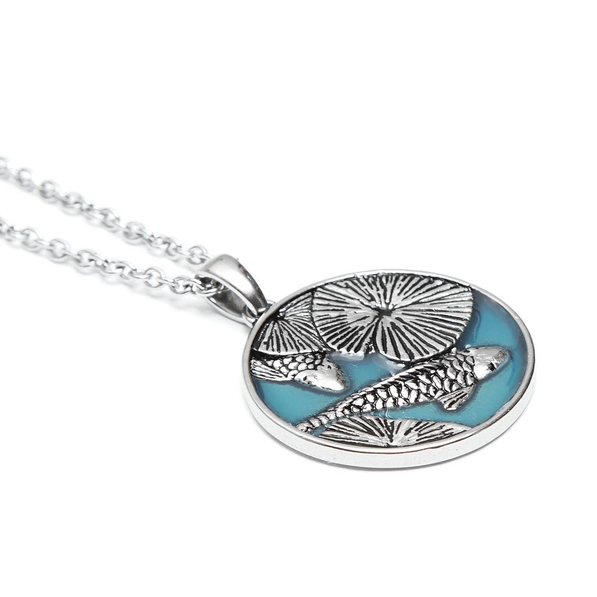Controse Swimming Koi Fish Necklace