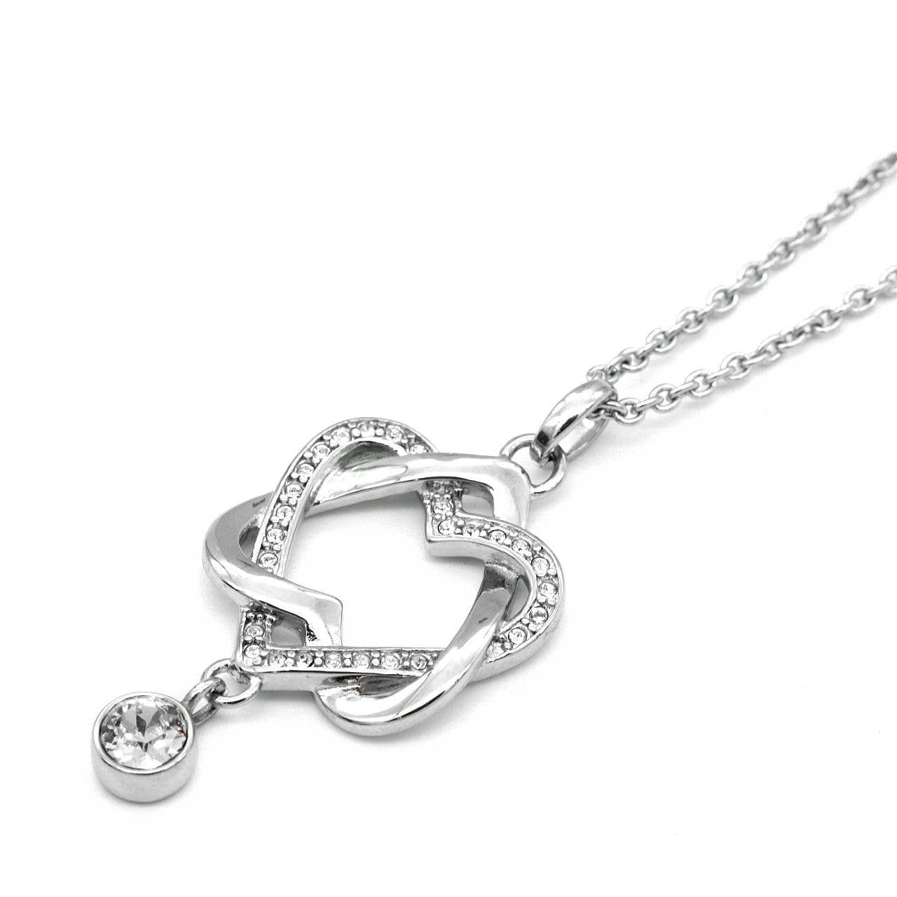 Love Interlaced Heart Necklace