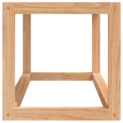 vidaXL Towel Rack 23.6"x7.9"x7.9" Solid Wood Walnut