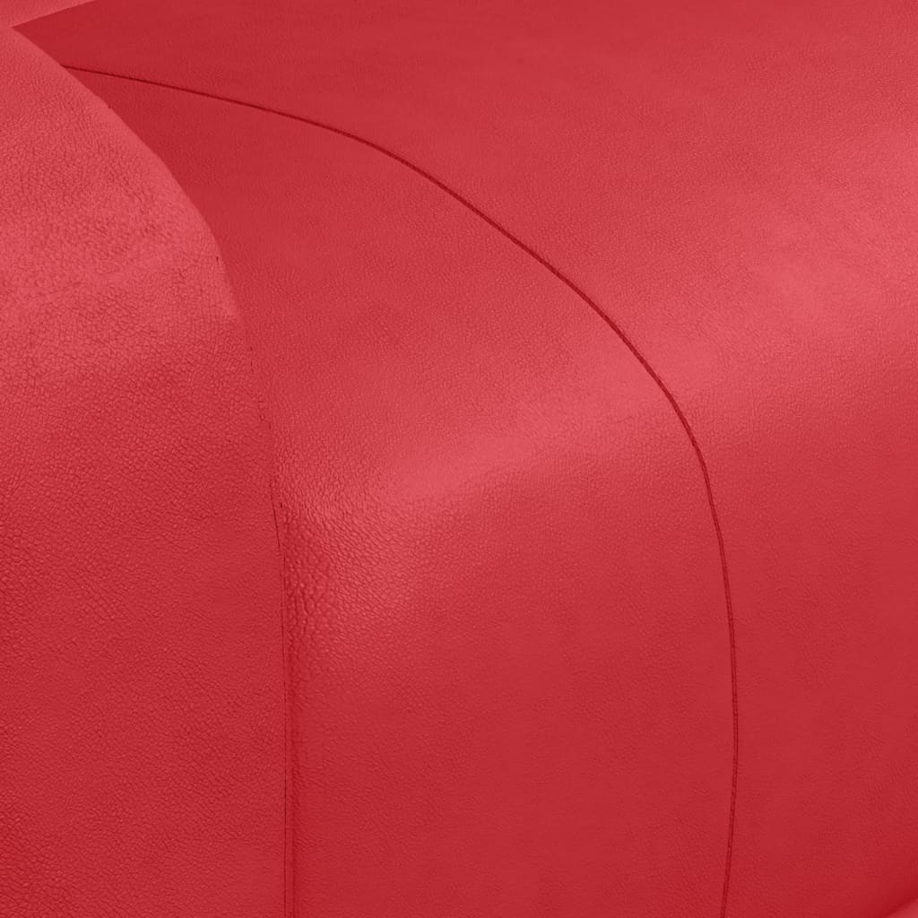 vidaXL Power Lift Massage Recliner Red Faux Leather